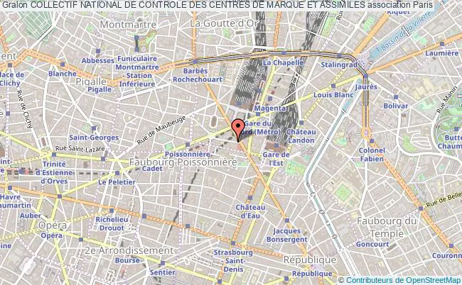plan association Collectif National De Controle Des Centres De Marque Et Assimiles Paris