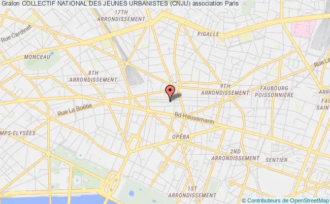 plan association Collectif National Des Jeunes Urbanistes (cnju) Paris