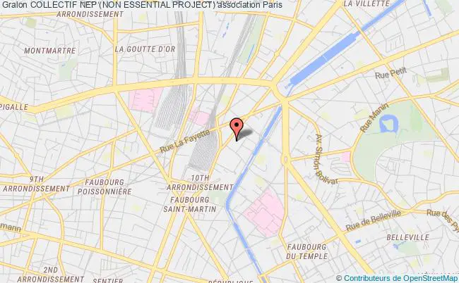 plan association Collectif Nep (non Essential Project) PARIS
