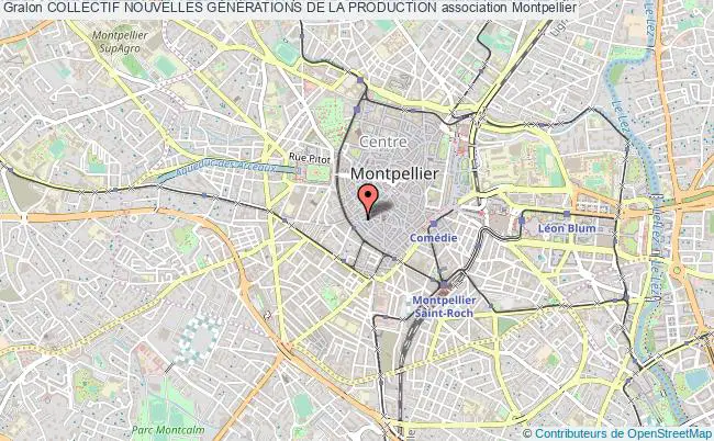 plan association Collectif Nouvelles GÉnÉrations De La Production Montpellier