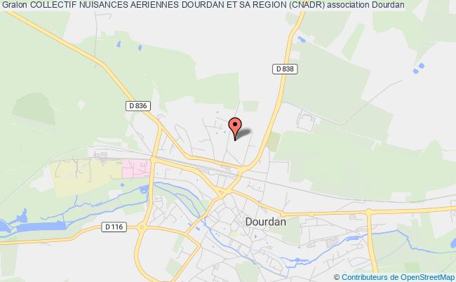 plan association Collectif Nuisances Aeriennes Dourdan Et Sa Region (cnadr) Dourdan