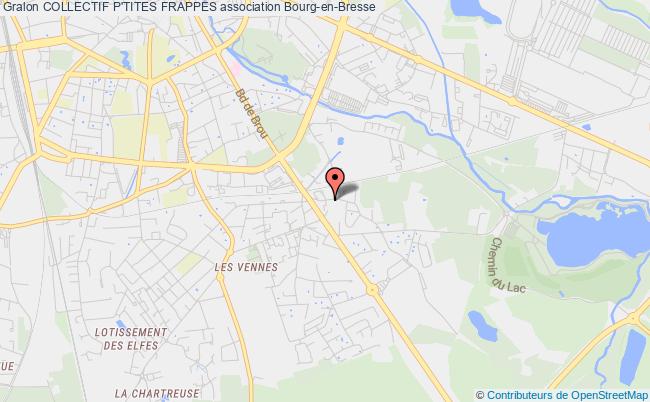 plan association Collectif P'tites Frappes Bourg-en-Bresse