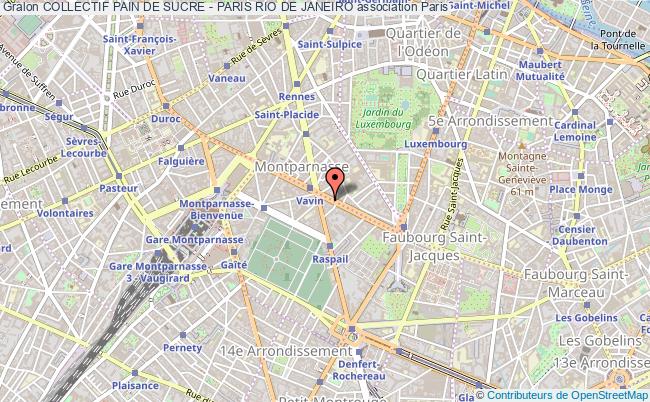 plan association Collectif Pain De Sucre - Paris Rio De Janeiro Paris