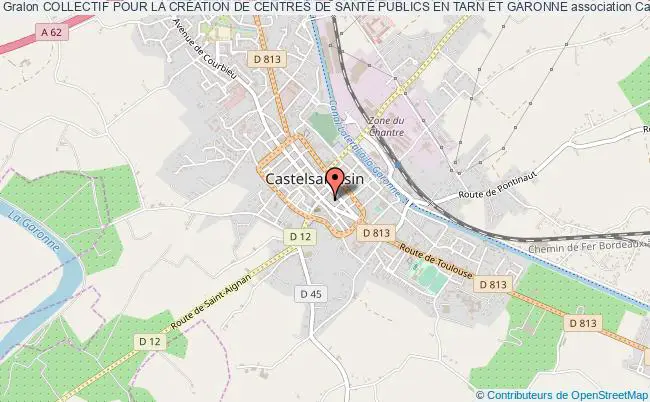 plan association Collectif Pour La CrÉation De Centres De SantÉ Publics En Tarn Et Garonne Castelsarrasin