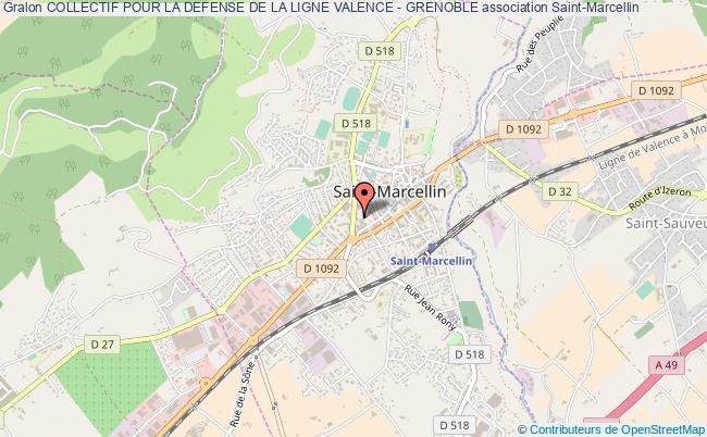 plan association Collectif Pour La Defense De La Ligne Valence - Grenoble Saint-Marcellin
