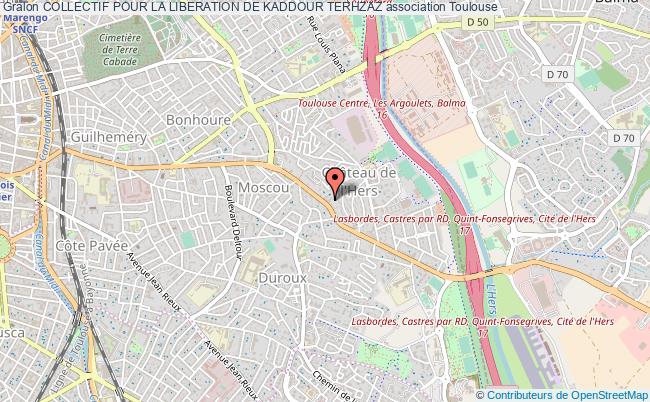 plan association Collectif Pour La Liberation De Kaddour Terhzaz Toulouse