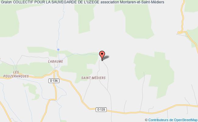 plan association Collectif Pour La Sauvegarde De L'uzege Montaren-et-Saint-Médiers