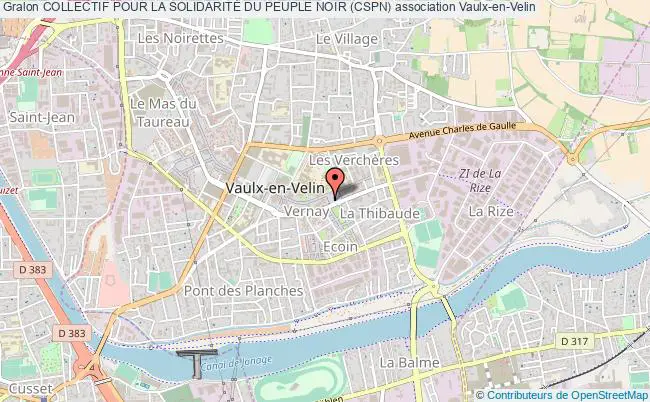 plan association Collectif Pour La SolidaritÉ Du Peuple Noir (cspn) Vaulx-en-Velin