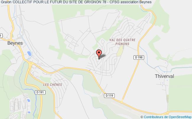 plan association Collectif Pour Le Futur Du Site De Grignon 78 - Cfsg Beynes