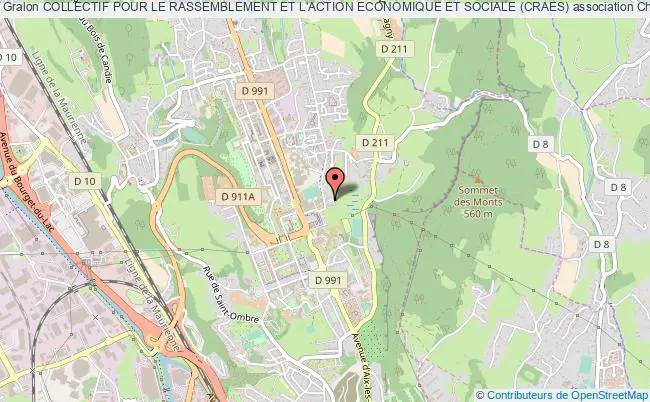 plan association Collectif Pour Le Rassemblement Et L'action Economique Et Sociale (craes) Chambéry