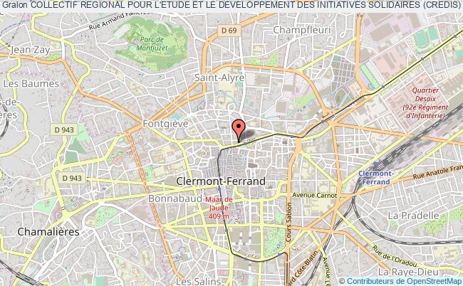 plan association Collectif Regional Pour L'etude Et Le Developpement Des Initiatives Solidaires (credis) Clermont-Ferrand