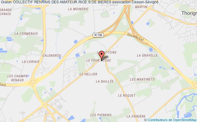 plan association Collectif Rennais Des Amateur.rice.s De Bieres Cesson-Sévigné