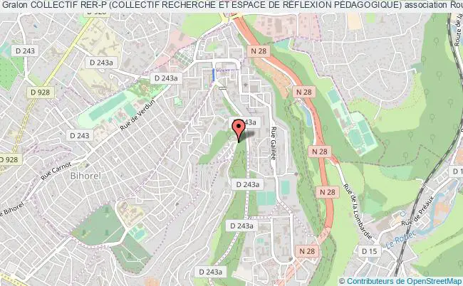 plan association Collectif Rer-p (collectif Recherche Et Espace De RÉflexion PÉdagogique) Rouen