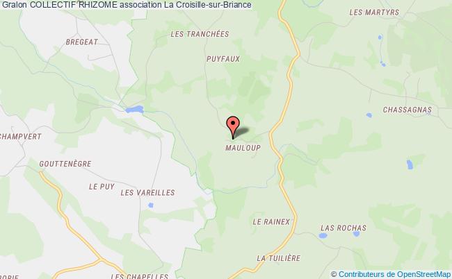 plan association Collectif Rhizome La Croisille-sur-Briance