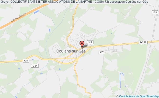 plan association Collectif Sante Inter-associations De La Sarthe ( Cosia 72) Coulans-sur-Gée