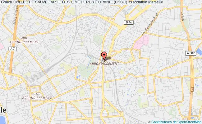 plan association Collectif Sauvegarde Des Cimetieres D'oranie (csco) Marseille