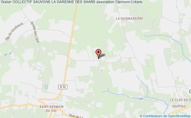 plan association Collectif Sauvons La Garenne Des Saars Clermont-Créans