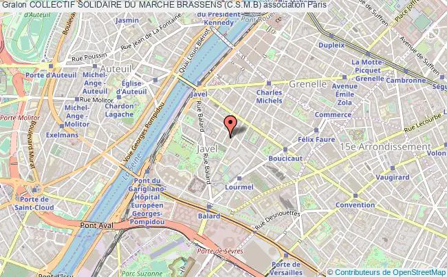 plan association Collectif Solidaire Du Marche Brassens (c.s.m.b) Paris