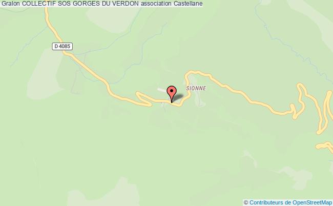 plan association Collectif Sos Gorges Du Verdon 
