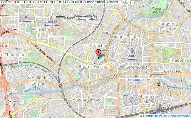 plan association Collectif Sous Le Soleil Les Bombes Rennes