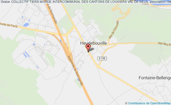 plan association Collectif Tiers Monde Intercommunal Des Cantons De Louviers Val De Reuil Heudebouville