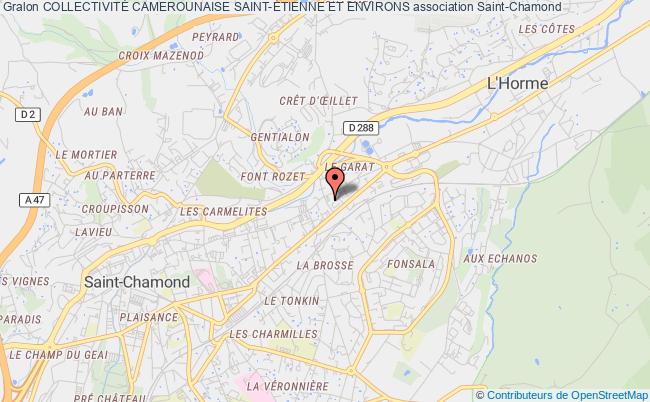 plan association CollectivitÉ Camerounaise Saint-Étienne Et Environs Saint-Chamond
