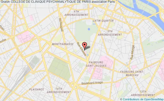 plan association College De Clinique Psychanalytique De Paris Paris