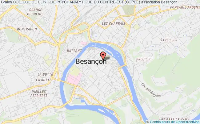 plan association CollÈge De Clinique Psychanalytique Du Centre-est (ccpce) Besançon