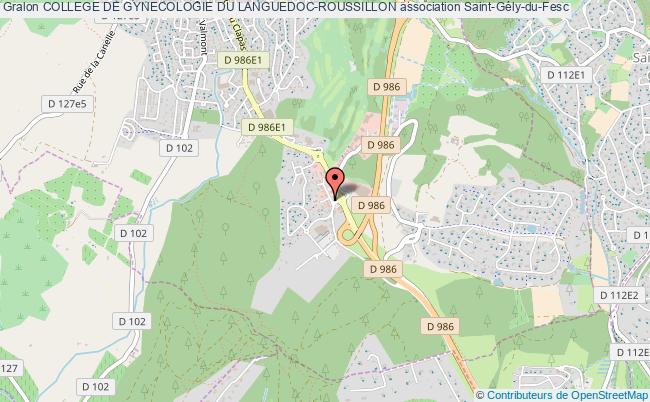 plan association College De Gynecologie Du Languedoc-roussillon Saint-Gély-du-Fesc