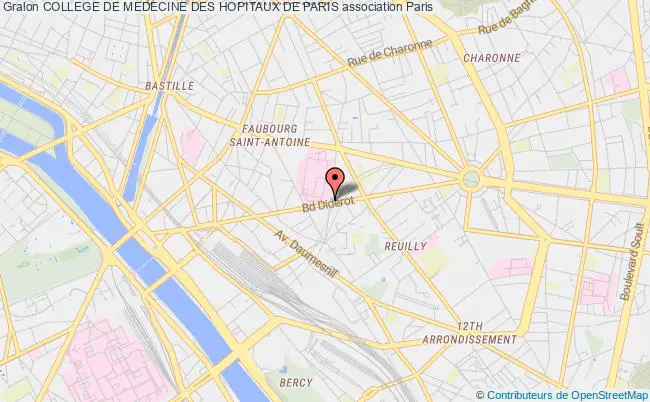 plan association College De Medecine Des Hopitaux De Paris Paris 4e