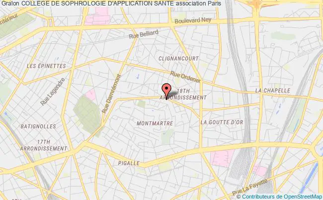 plan association College De Sophrologie D'application Sante Paris