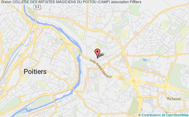 plan association College Des Artistes Magiciens Du Poitou (camp) Poitiers