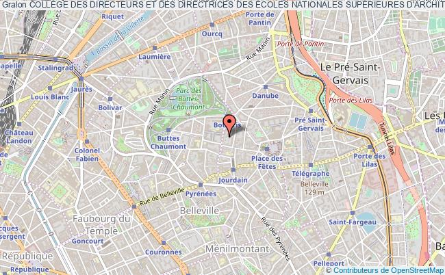 plan association CollÈge Des Directeurs Et Des Directrices Des Écoles Nationales SupÉrieures D'architecture Paris 19e