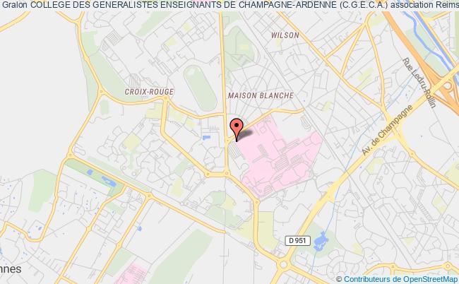 plan association College Des Generalistes Enseignants De Champagne-ardenne (c.g.e.c.a.) Reims