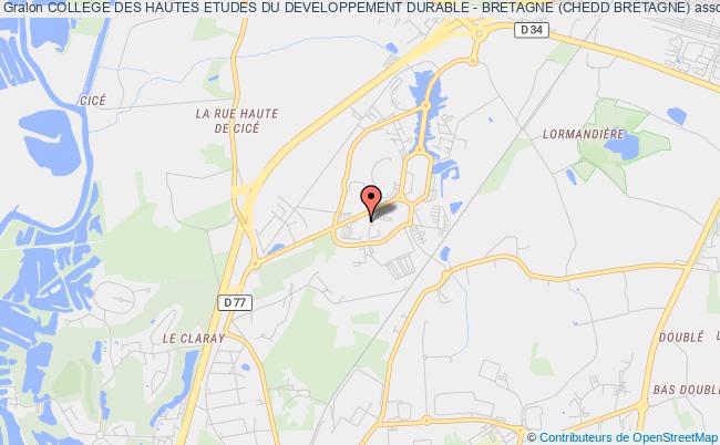 plan association College Des Hautes Etudes Du Developpement Durable - Bretagne (chedd Bretagne) Bruz
