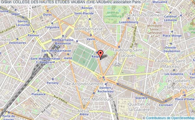 plan association College Des Hautes Etudes Vauban (che-vauban) Paris 14e