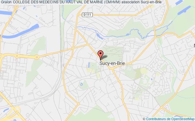 plan association College Des Medecins Du Haut Val De Marne (cmhvm) Sucy-en-Brie
