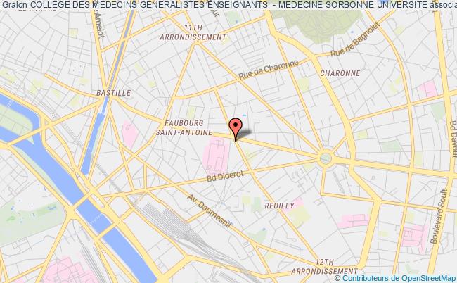 plan association College Des Medecins Generalistes Enseignants  - Medecine Sorbonne Universite Paris