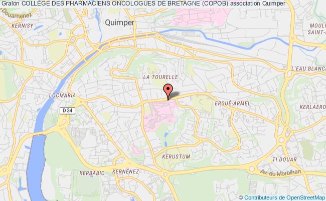 plan association CollÈge Des Pharmaciens Oncologues De Bretagne (copob) Quimper
