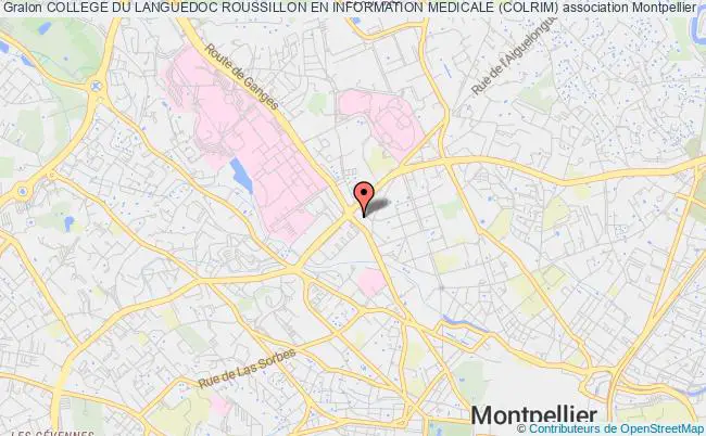 plan association College Du Languedoc Roussillon En Information Medicale (colrim) Montpellier