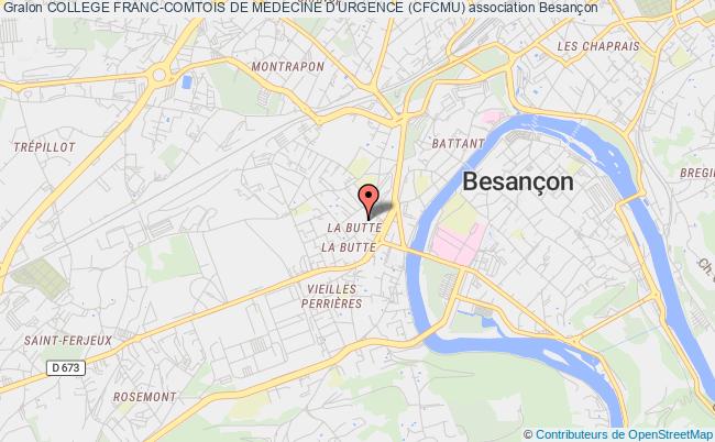 plan association College Franc-comtois De Medecine D'urgence (cfcmu) Besançon