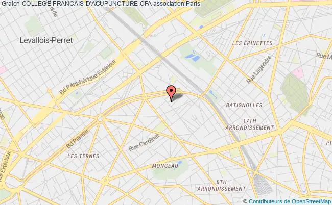 plan association College Francais D'acupuncture Cfa Paris