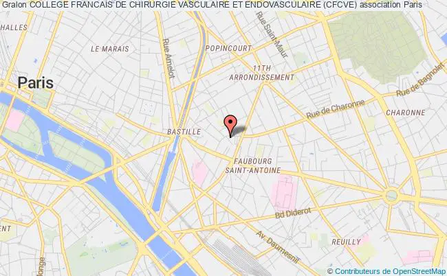 plan association College Francais De Chirurgie Vasculaire Et Endovasculaire (cfcve) Paris