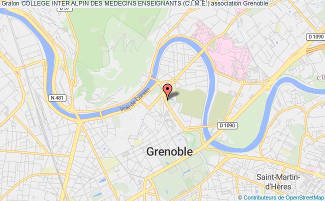 plan association College Inter Alpin Des Medecins Enseignants (c.i.m.e.) Grenoble