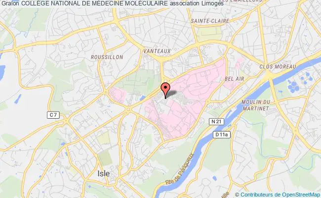 plan association CollÈge National De MÉdecine MolÉculaire Limoges