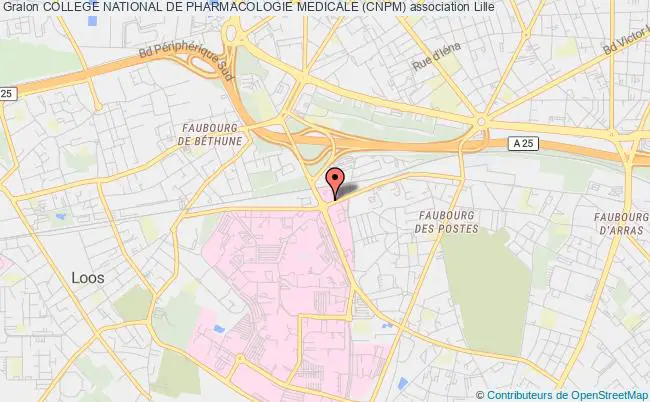 plan association College National De Pharmacologie Medicale (cnpm) Lille Cédex