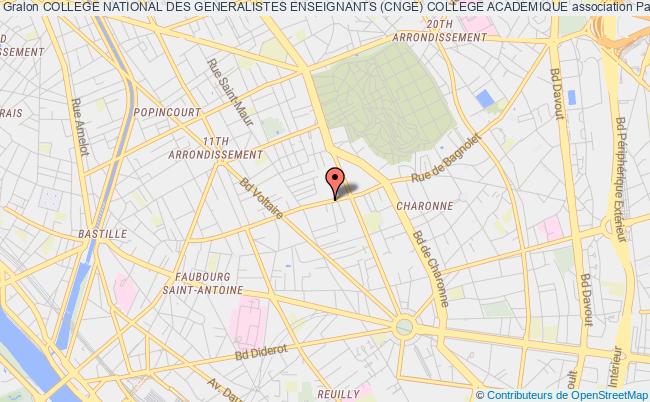 plan association College National Des Generalistes Enseignants (cnge) College Academique Paris