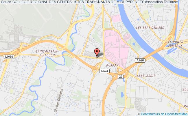 plan association College Regional Des Generalistes Enseignants De Midi-pyrenees Toulouse