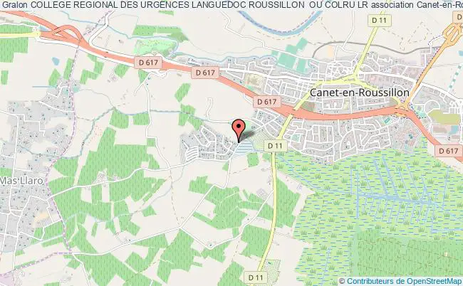 plan association College Regional Des Urgences Languedoc Roussillon  Ou Colru Lr Canet-en-Roussillon