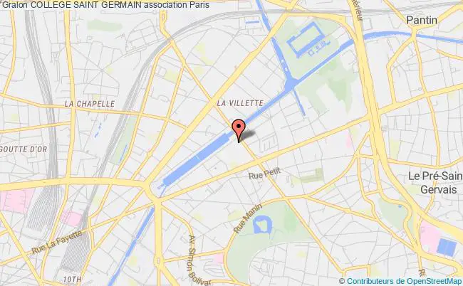plan association College Saint Germain Paris